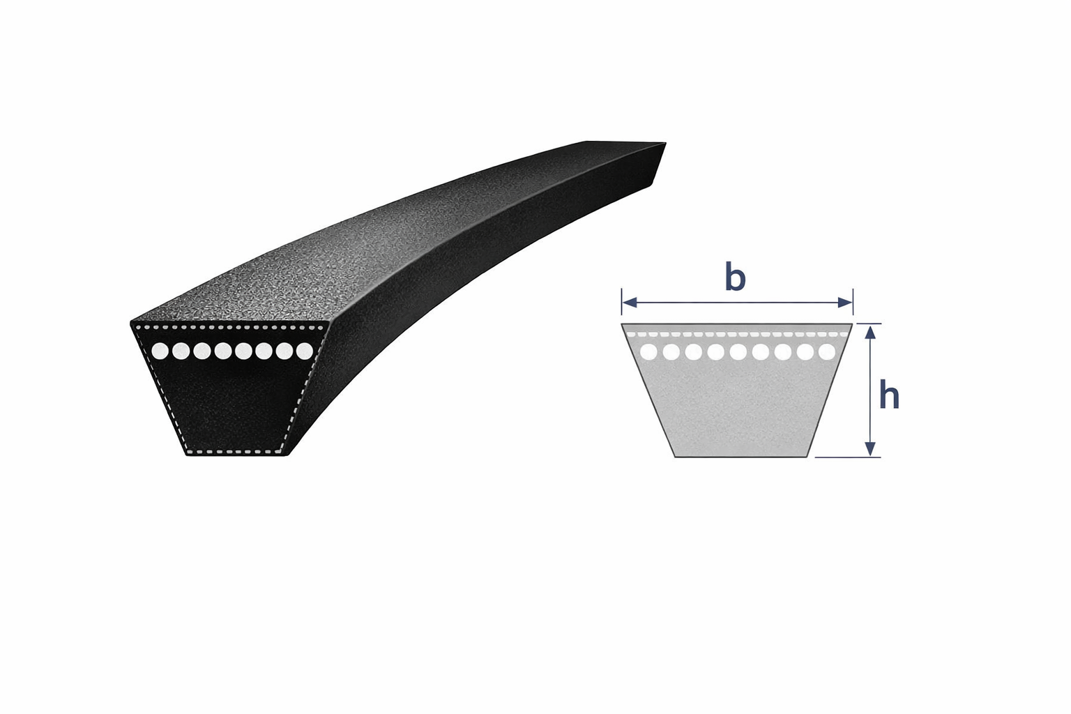 Klinový remeň 20x1150 Li/ 1200 Lw