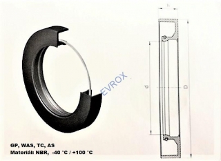 Gufero GP 100x120x10