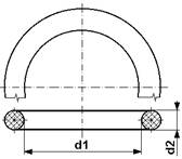 O-krúžok 4,6x2,3 NBR