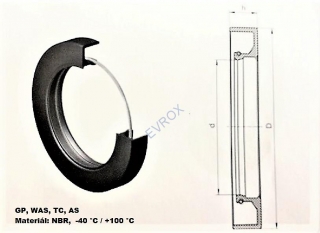 Gufer GP 37x66x9,5/12